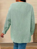 Blusa Listrada manga arregaçadas Maria Elisa