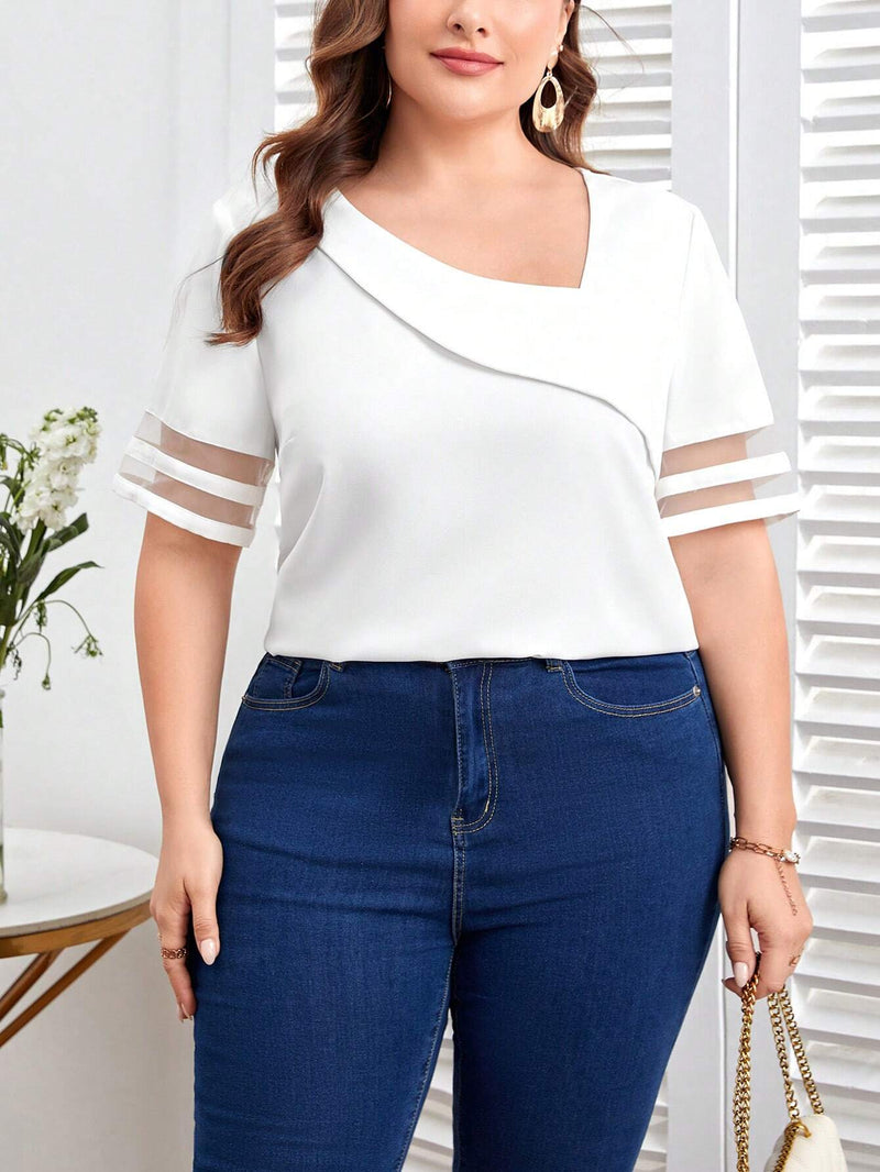 Blusa Feminina De Manga Kaitlyn