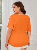 Blusa Com Gola De Amarração Flora