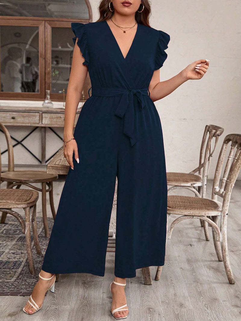 Macacão Largo com Cinto Emma