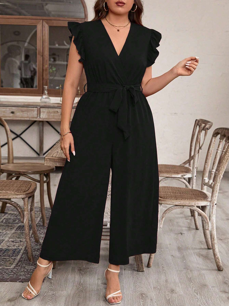 Macacão Largo com Cinto Emma