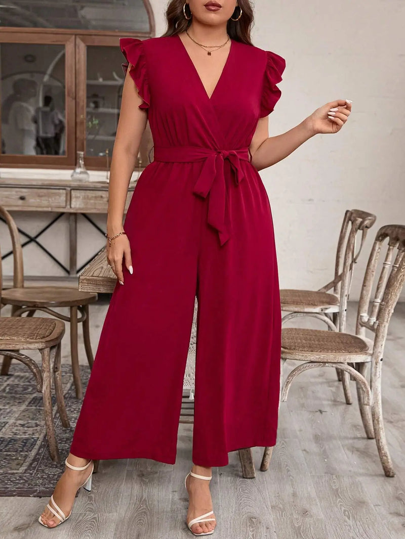 Macacão Largo com Cinto Emma