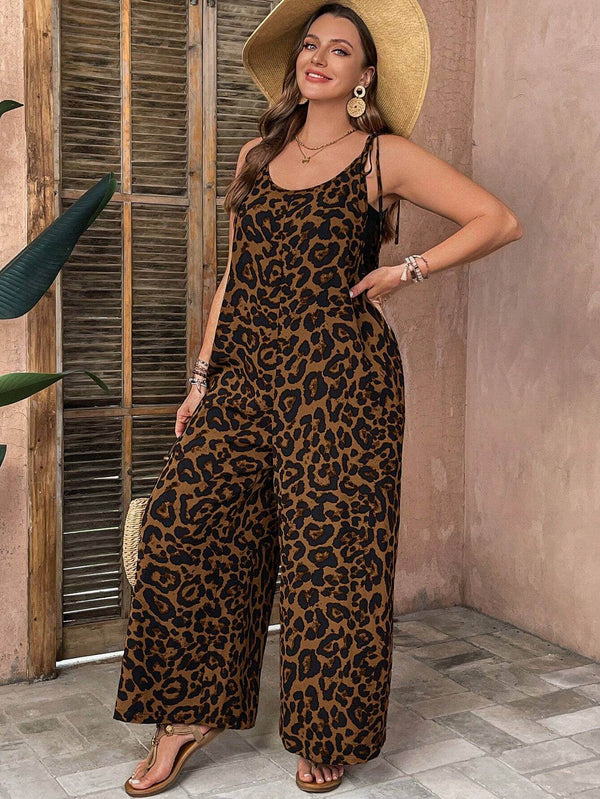 Macacão De Leopardo Com Cinto Solto Helo