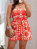 Macacão Tropical com cinto Juliette