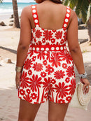 Macacão Tropical com cinto Juliette