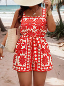 Macacão Tropical com cinto Juliette