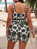 Macacão Tropical com cinto Juliette