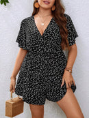 Macacão manga de borboleta Francesca