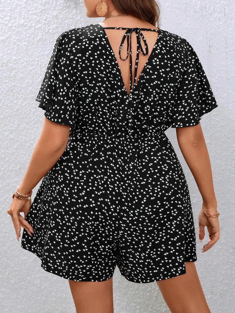 Macacão manga de borboleta Francesca