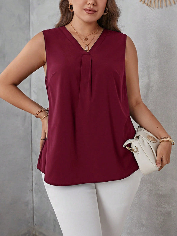 Blusa Feminina Solta Gola V Kalony