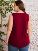 Blusa sem Manga com Zíper Estela