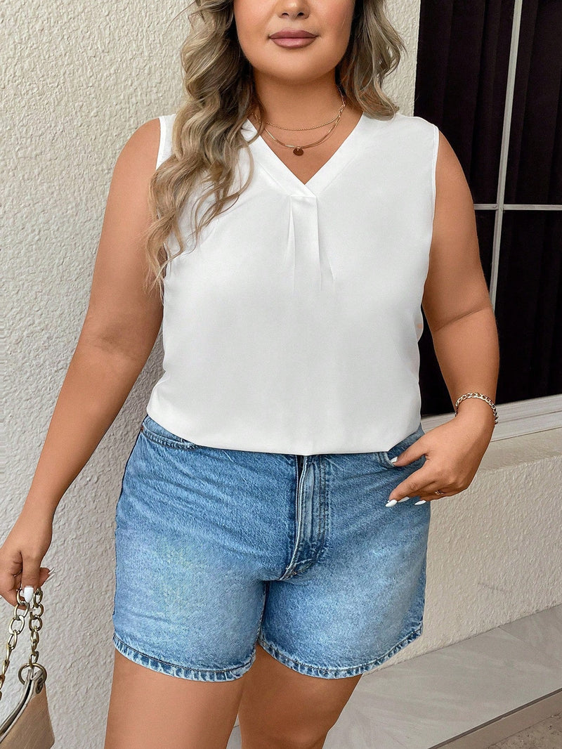 Blusa Feminina Solta Gola V Kalony