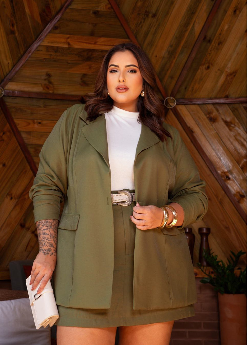 Blazer Chemise Plus Size