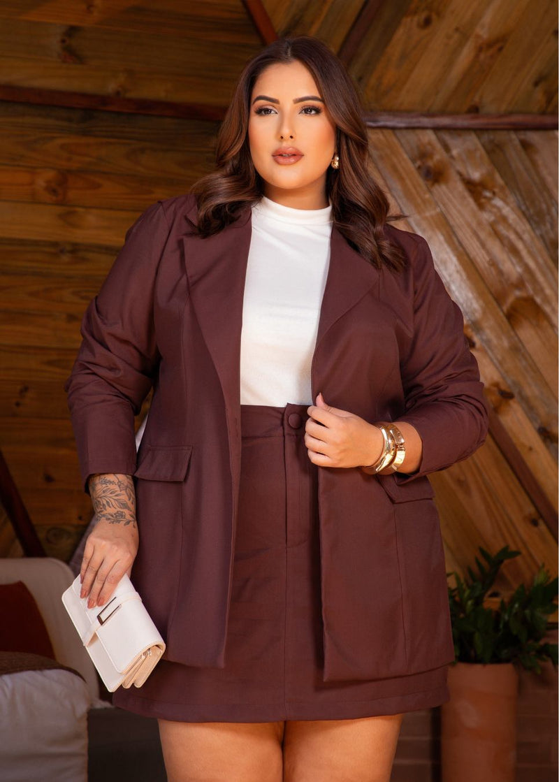 Blazer Chemise Plus Size