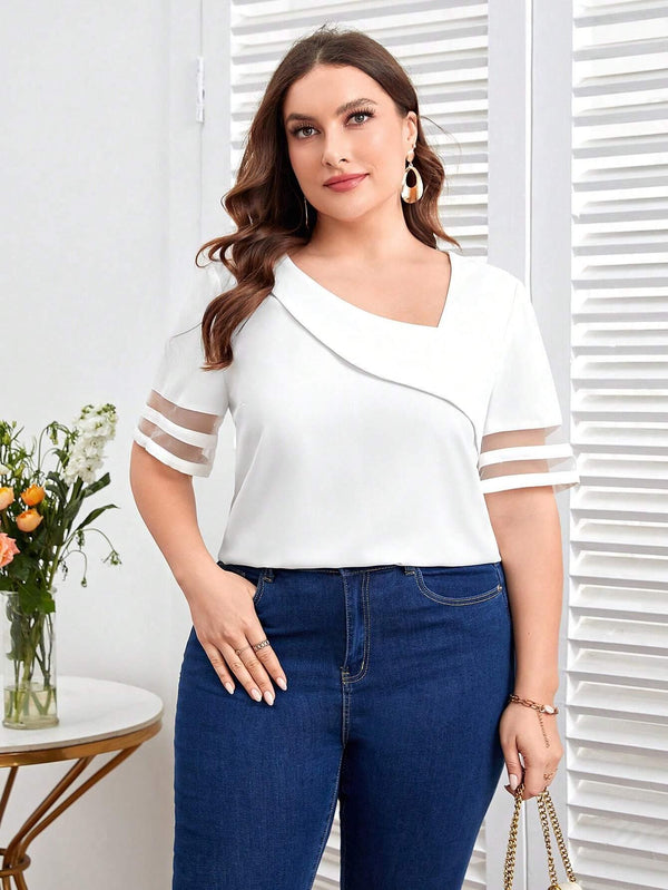 Blusa Feminina De Manga Kaitlyn