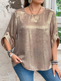 Blusa Feminina Casual manga 3/4 Kelly Plus Size.