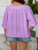 Blusa Feminina com mangas 3/4 Thaís. Plus Size