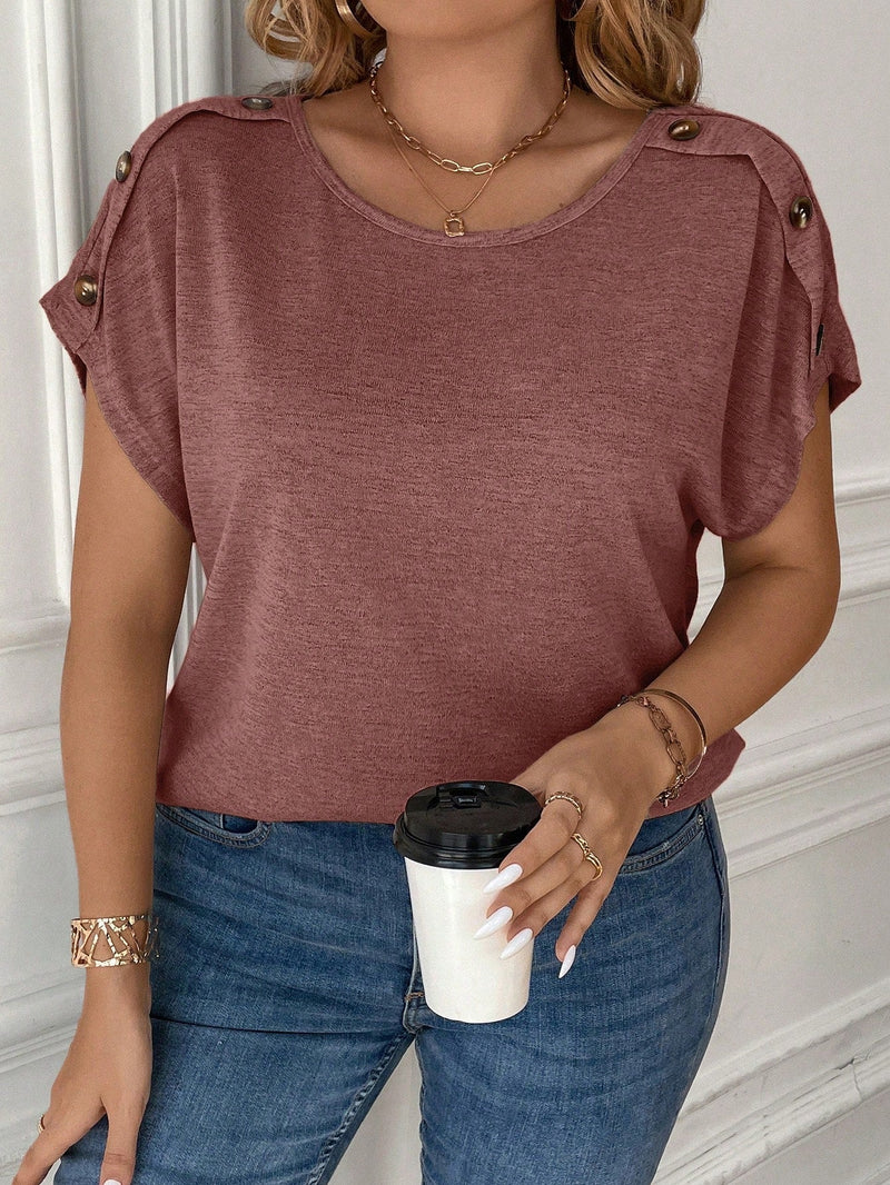 Blusa Feminina manga morcego Giovanna. Plus Size