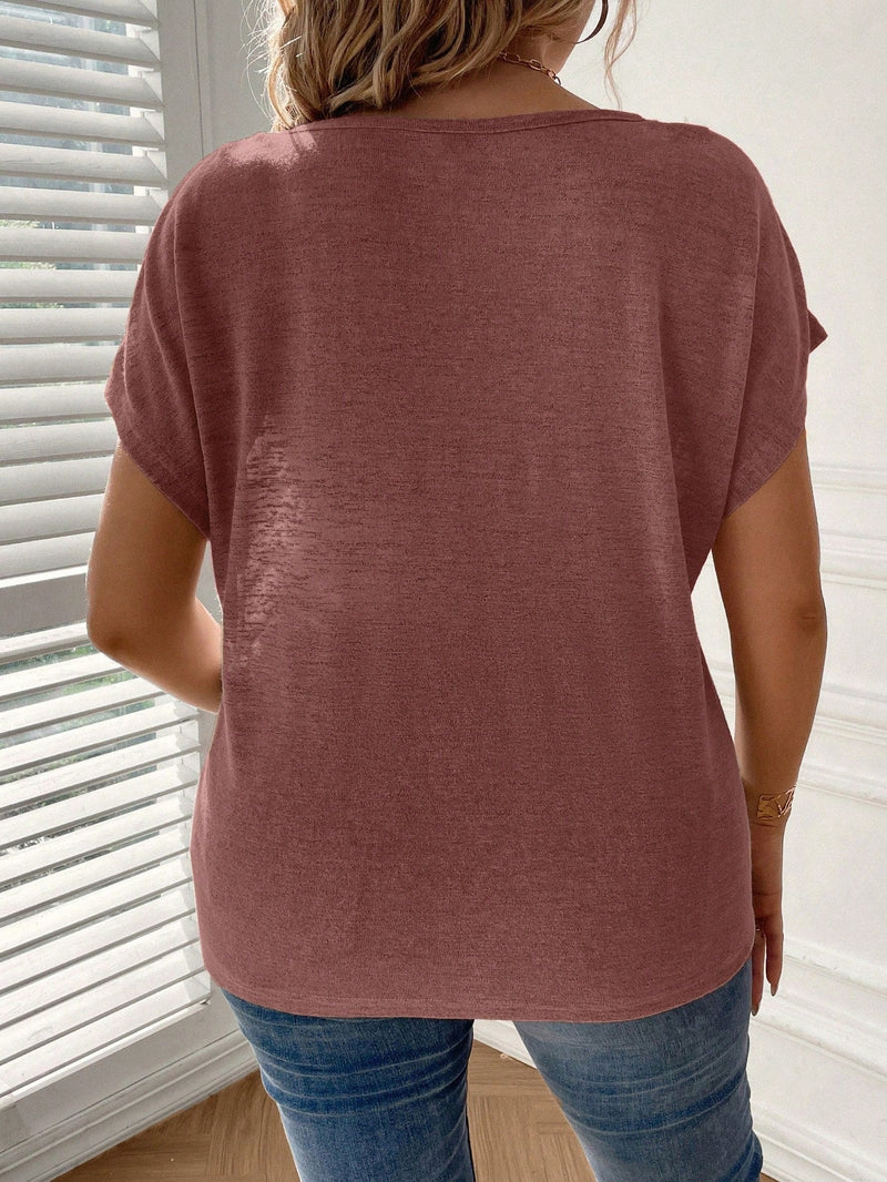 Blusa Feminina manga morcego Giovanna. Plus Size