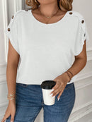 Blusa Feminina manga morcego Giovanna. Plus Size